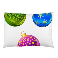 Christmas Ornaments Ball Pillow Case by Alisyart
