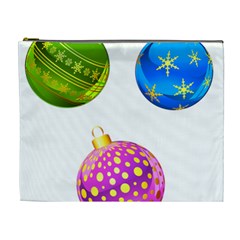 Christmas Ornaments Ball Cosmetic Bag (xl)