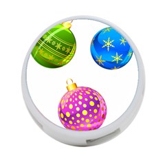 Christmas Ornaments Ball 4-port Usb Hub (two Sides)