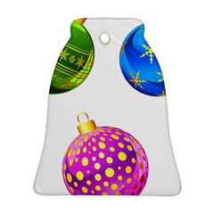 Christmas Ornaments Ball Bell Ornament (two Sides)