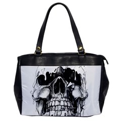 Black Skull Oversize Office Handbag