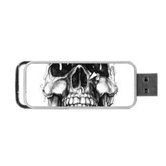 Black Skull Portable Usb Flash (one Side) by Alisyart