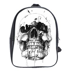 Black Skull School Bag (xl) by Alisyart