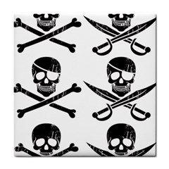 Bone Skull Tile Coasters