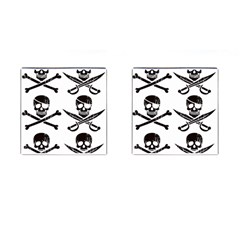 Bone Skull Cufflinks (square) by Alisyart