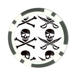 Bone Skull Poker Chip Card Guard
