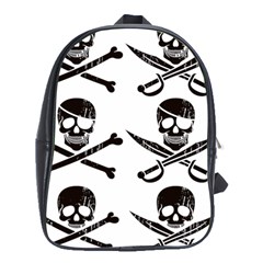 Bone Skull School Bag (xl) by Alisyart