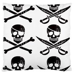 Bone Skull Standard Flano Cushion Case (two Sides)