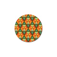 Background Triangle Abstract Golden Golf Ball Marker by Alisyart