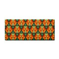 Background Triangle Abstract Golden Hand Towel by Alisyart