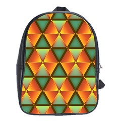 Background Triangle Abstract Golden School Bag (xl) by Alisyart