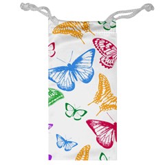 Butterfly Rainbow Jewelry Bag by Alisyart