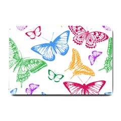 Butterfly Rainbow Small Doormat  by Alisyart