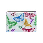 Butterfly Rainbow Cosmetic Bag (Medium) Front