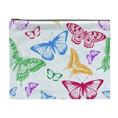 Butterfly Rainbow Cosmetic Bag (xl) by Alisyart