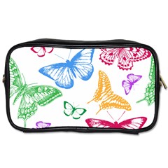 Butterfly Rainbow Toiletries Bag (two Sides)