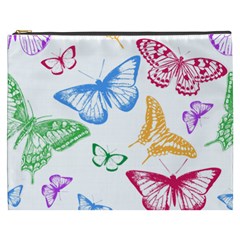 Butterfly Rainbow Cosmetic Bag (xxxl) by Alisyart