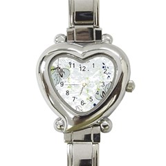 Butterfly Flower Heart Italian Charm Watch