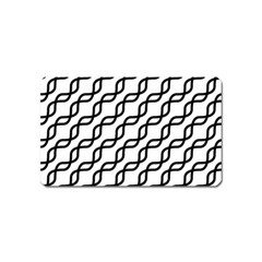 Diagonal Stripe Pattern Magnet (name Card) by Alisyart