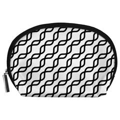 Diagonal Stripe Pattern Accessory Pouch (large)