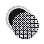 Dot Circle Black 2.25  Magnets Front