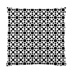 Dot Circle Black Standard Cushion Case (one Side)