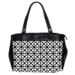 Dot Circle Black Oversize Office Handbag (2 Sides) by Alisyart