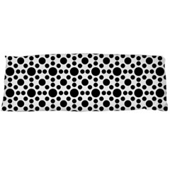 Dot Circle Black Body Pillow Case (dakimakura)