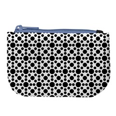 Dot Circle Black Large Coin Purse by Alisyart