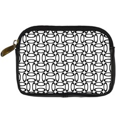 Ellipse Pattern Ellipse Dot Pattern Digital Camera Leather Case