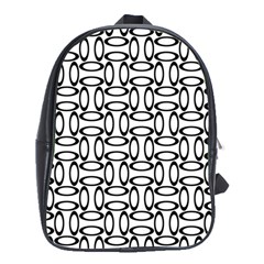 Ellipse Pattern Ellipse Dot Pattern School Bag (xl) by Alisyart