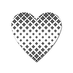 Concentric Halftone Wallpaper Heart Magnet by Alisyart