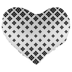 Concentric Halftone Wallpaper Large 19  Premium Flano Heart Shape Cushions by Alisyart