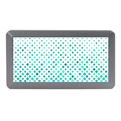 Diagonal Square Cyan Element Memory Card Reader (mini)