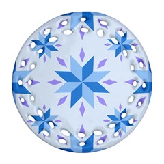 Dutch Star Snowflake Holland Ornament (round Filigree)