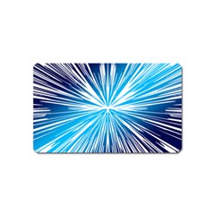 Color Blue Background Structure Magnet (name Card) by Alisyart
