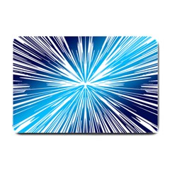 Color Blue Background Structure Small Doormat  by Alisyart