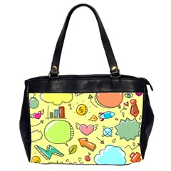 Cute Sketch Child Graphic Funny Oversize Office Handbag (2 Sides) by Alisyart