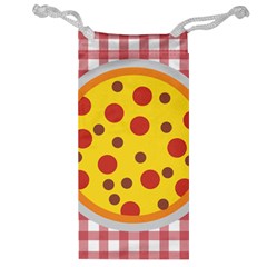 Pizza Table Pepperoni Sausage Jewelry Bag by Pakrebo
