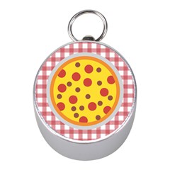 Pizza Table Pepperoni Sausage Mini Silver Compasses by Pakrebo