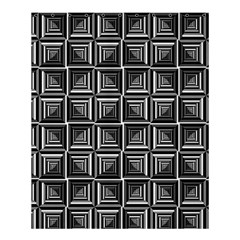 Pattern Op Art Black White Grey Shower Curtain 60  X 72  (medium)  by Pakrebo