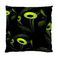 Fractal Fractals Green Ball Black Standard Cushion Case (one Side) by Pakrebo