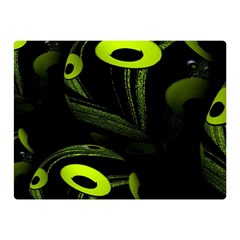 Fractal Fractals Green Ball Black Double Sided Flano Blanket (mini)  by Pakrebo