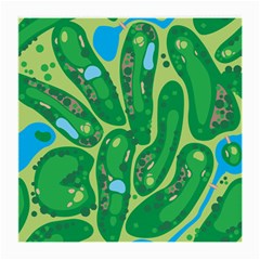 Golf Course Par Golf Course Green Medium Glasses Cloth by Pakrebo