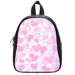 Valentine Background Hearts Bokeh School Bag (small) by Pakrebo