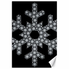 Snowflake Abstract Pattern Shape Canvas 20  X 30 