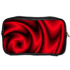 Background Red Color Swirl Toiletries Bag (two Sides) by Pakrebo