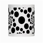 Dot Dots Round Black And White White Mugs Center