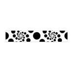 Dot Dots Round Black And White Flano Scarf (Mini) Front