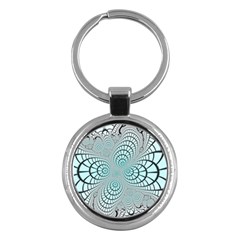 Digital Art Fractal Abstract Key Chains (round)  by Pakrebo